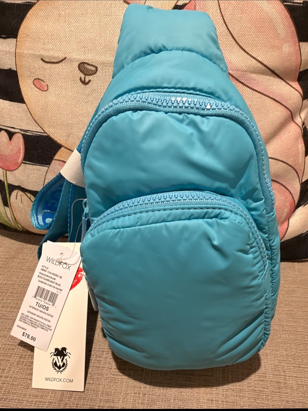 Wildfox Kids Bright Teal Sling Backpack